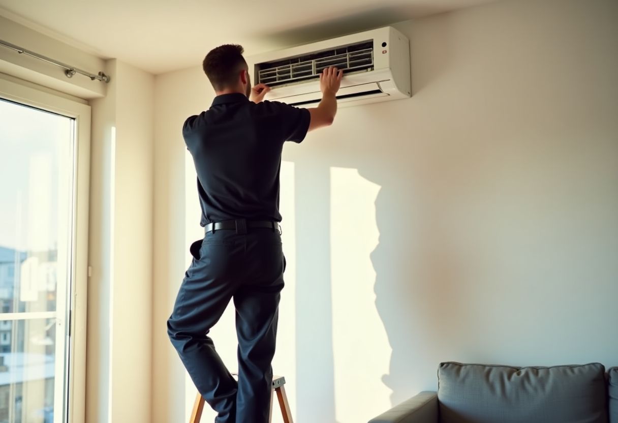 Tecnico Deiana installa un climatizzatore